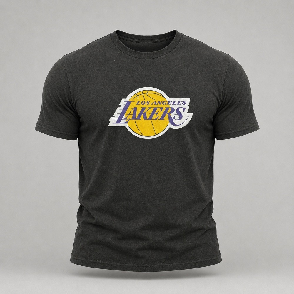 NBA Los Angeles Lakers Black Graphic T Shirt Men's XL Basketball